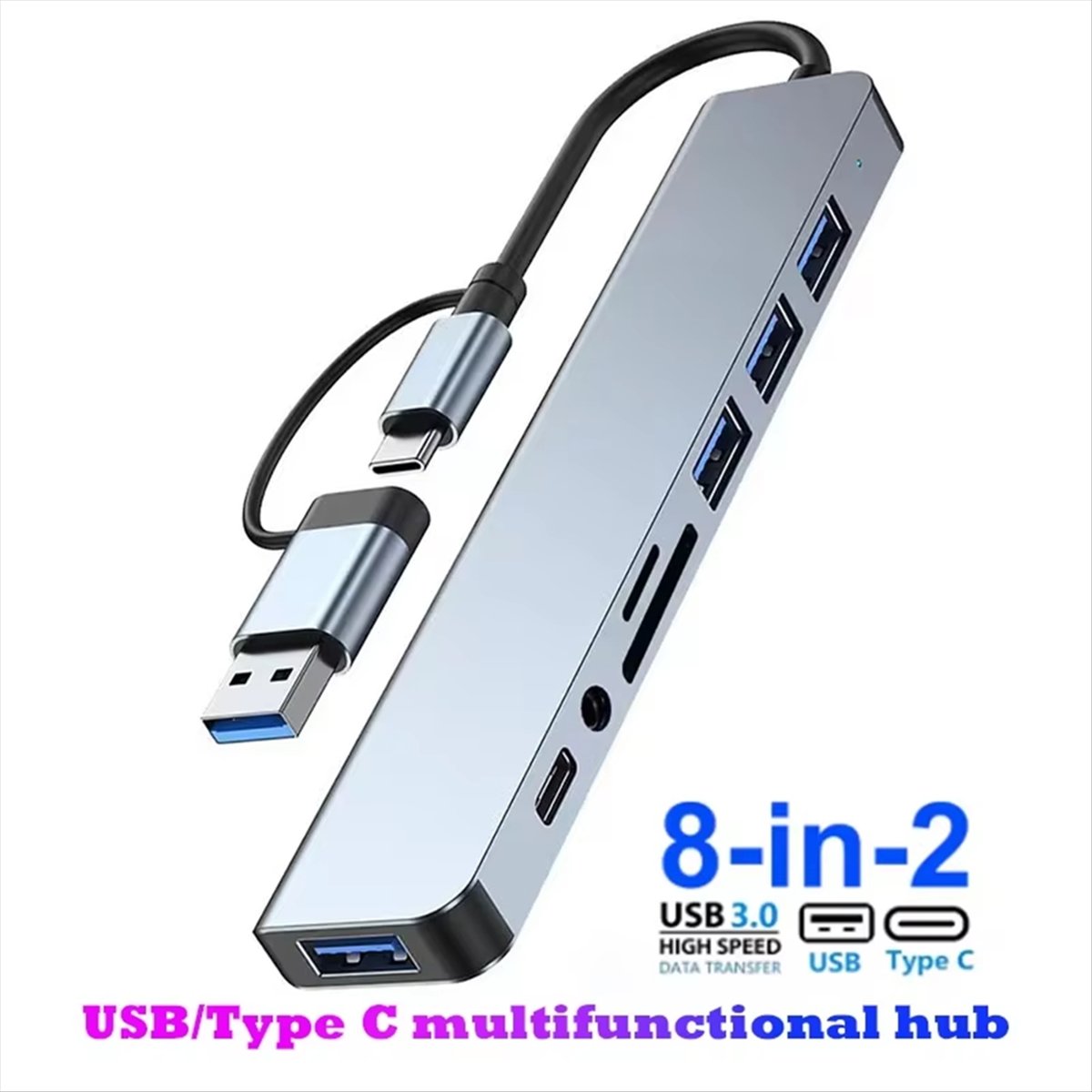 Friendly!8 in 2 USB +Type C HU - đánh giá và giá Laptop Accessories Hub