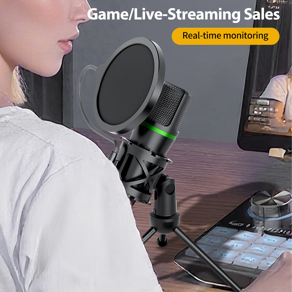Condenser Microphone USB Wired - đánh giá và giá Laptop Accessories For Programmers