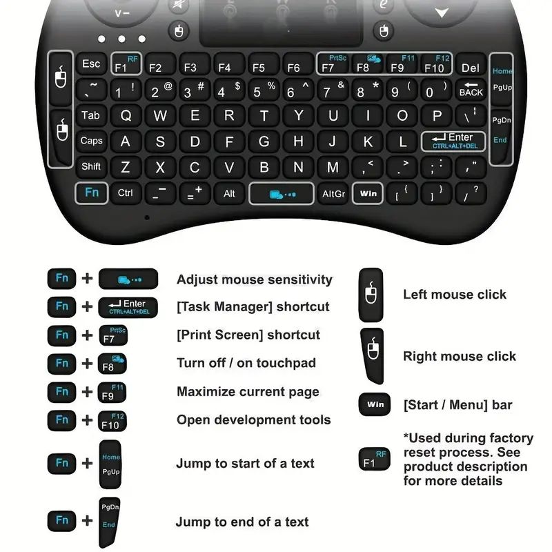 Mini Wireless Keyboard 2.4G No - đánh giá và giá Laptop Accessories For Programmers
