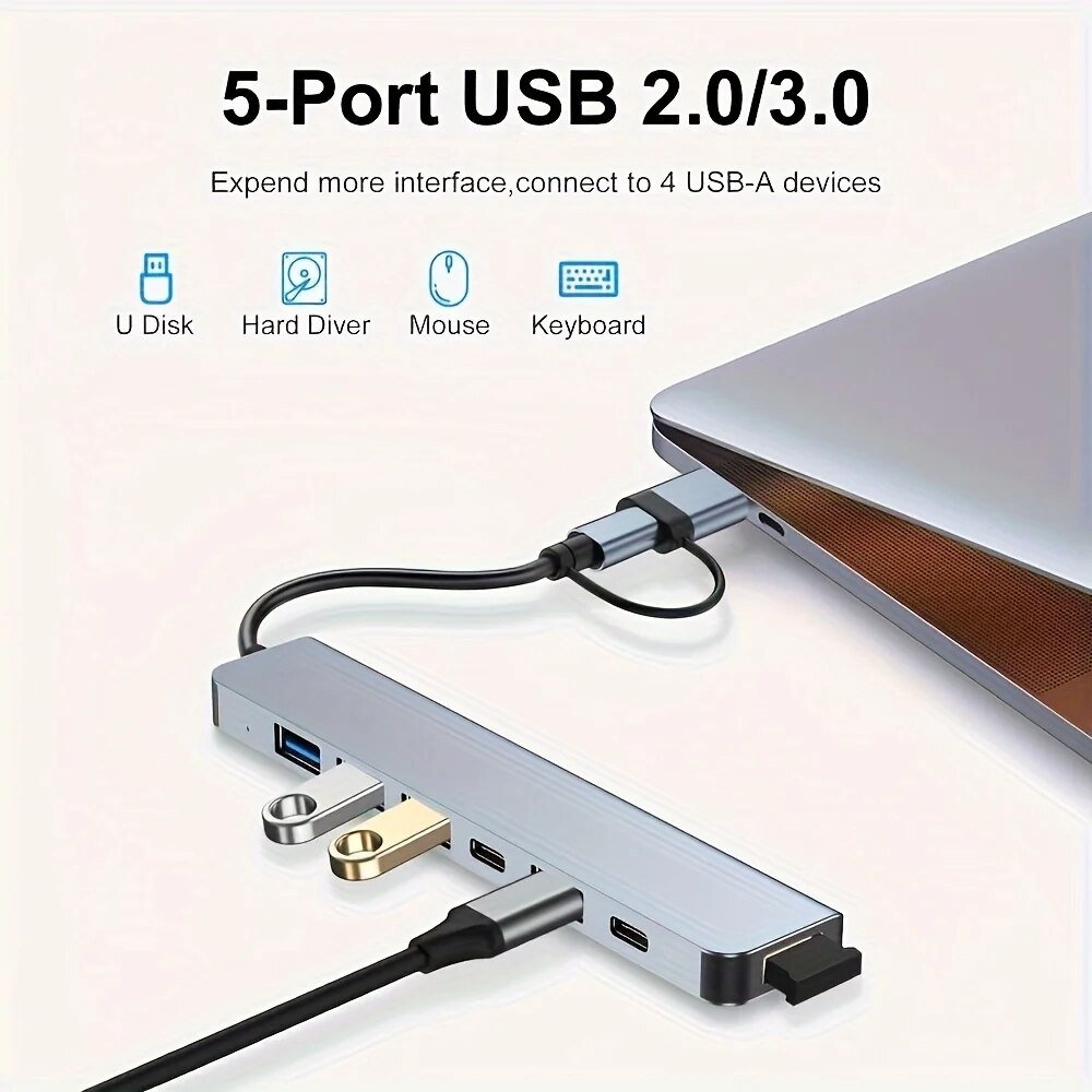 7 In 1 USB C Extender Adapter  - đánh giá và giá Laptop Accessories Hub
