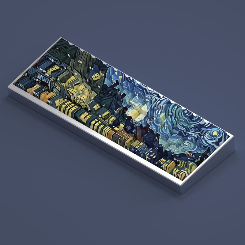 Van Gogh Starry Sky Theme Keyc - đánh giá và giá Laptop Accessories For Programmers