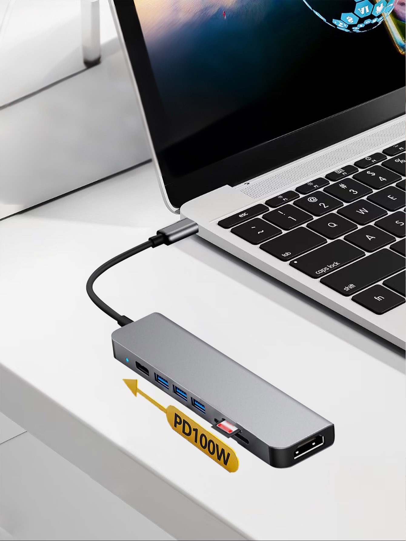 Cross-border 7-in-1 USB hub wi - đánh giá và giá Laptop Accessories Hub