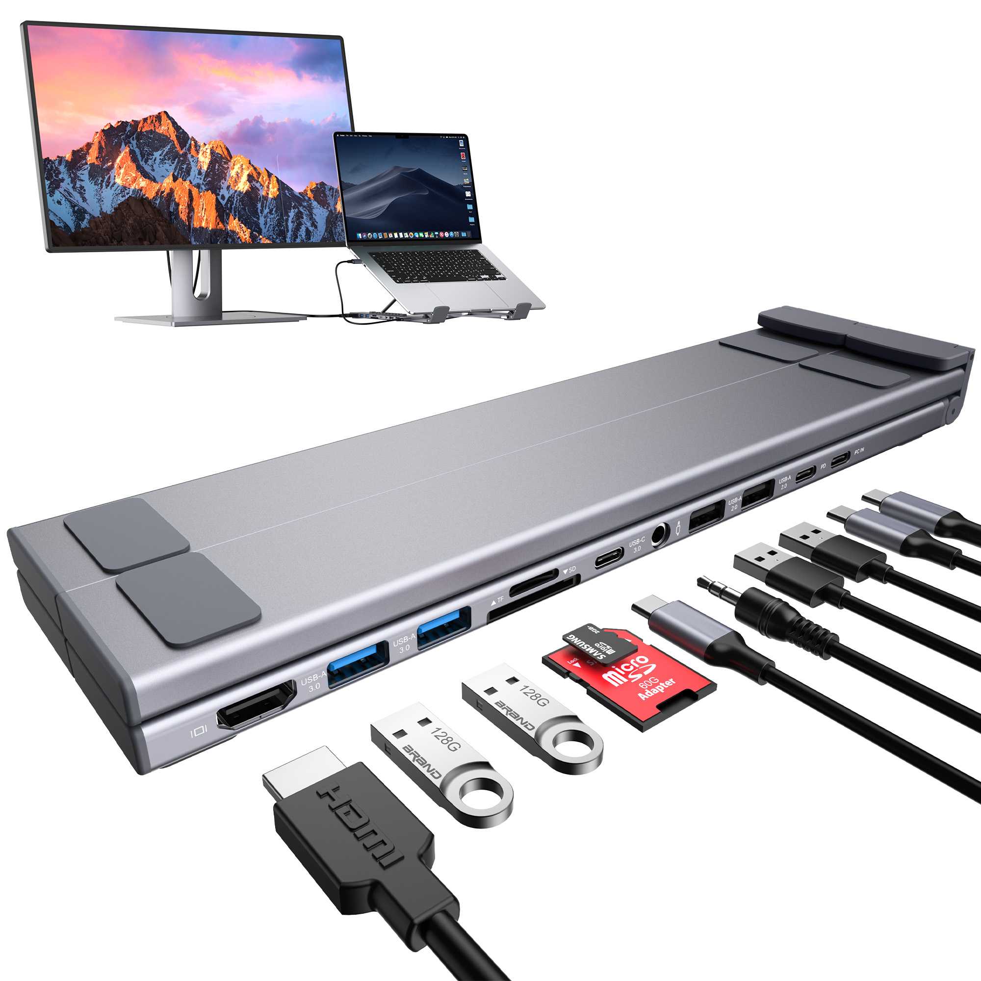Laptop Docking Station 11 in 1 - đánh giá và giá Laptop Accessories Hub
