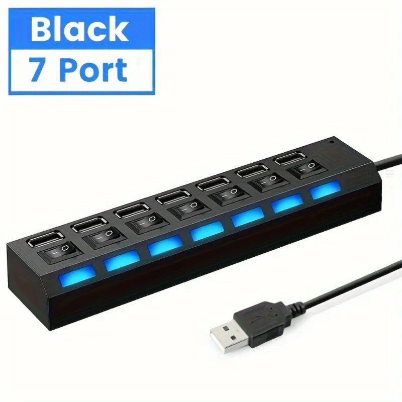 7 Ports USB 2.0 Hub LED 5Gbps  - đánh giá và giá Laptop Accessories Hub
