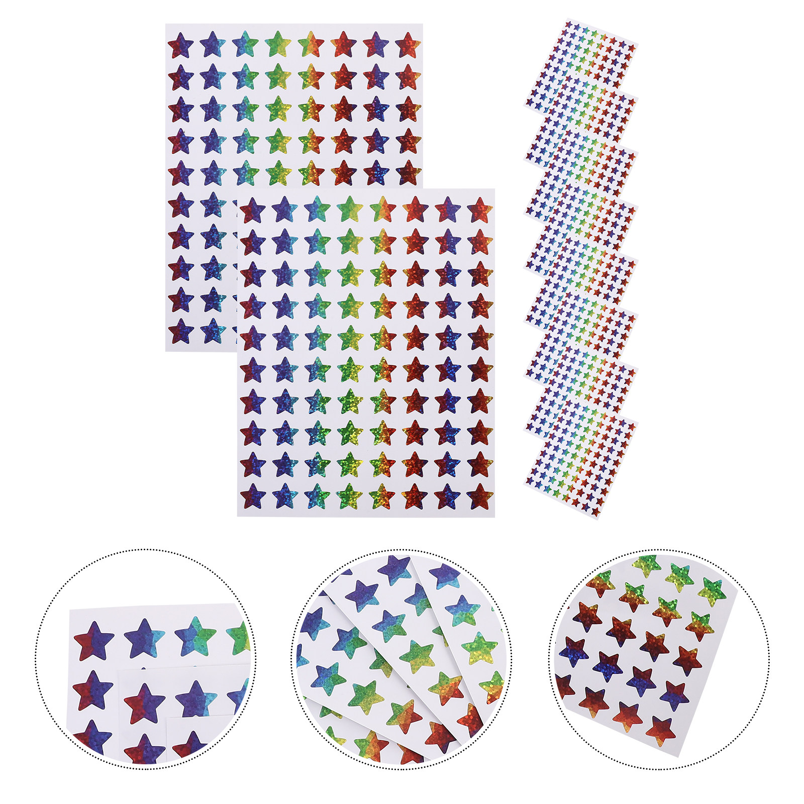 18 Sheets Colorful Stars Stick - đánh giá và giá Laptop Accessories Gift Ideas