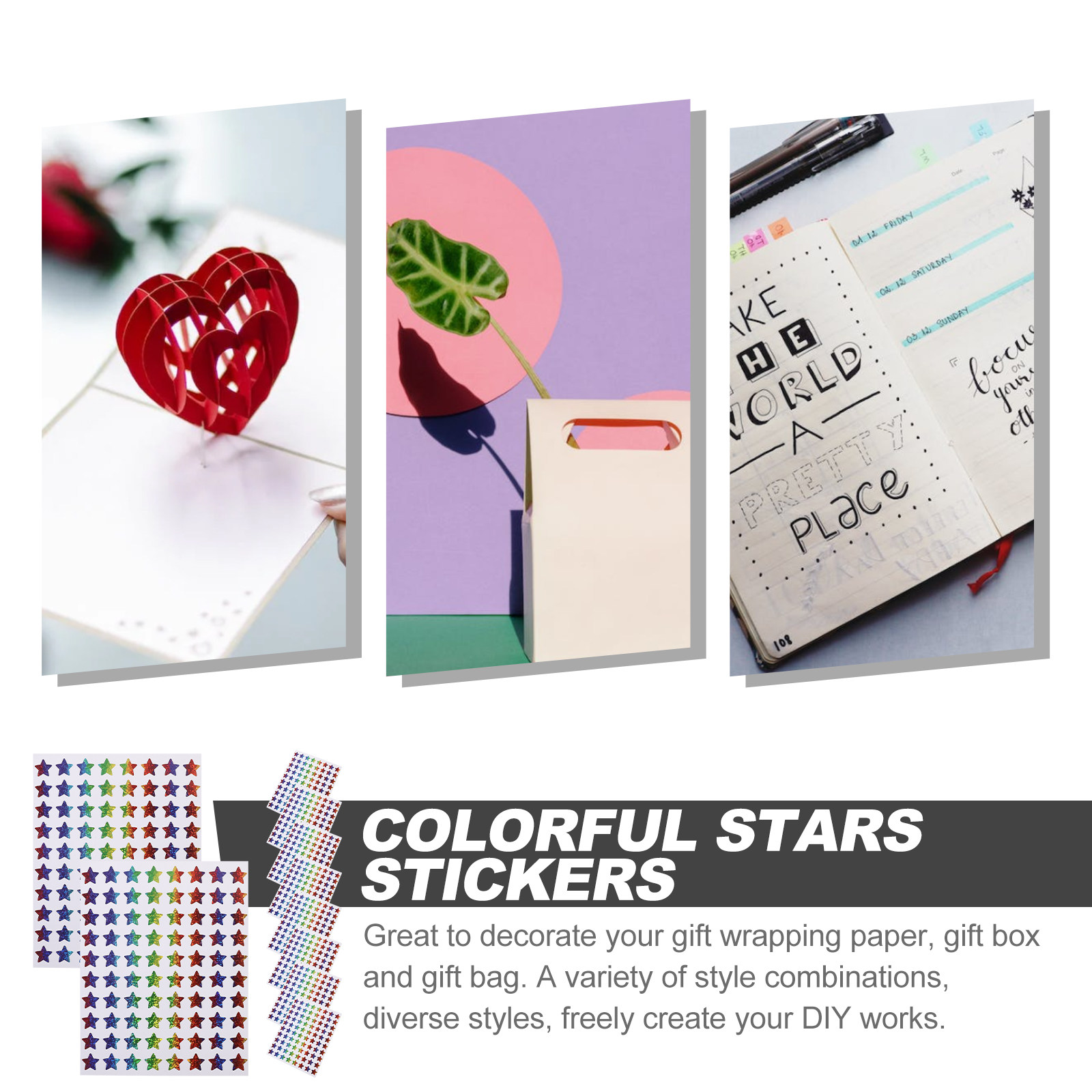 18 Sheets Colorful Stars Stick - đánh giá và giá Laptop Accessories Gift Ideas