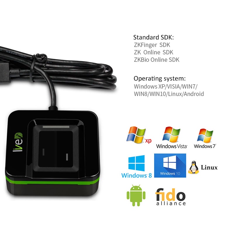 20R Optical Fingerprint Scanne - đánh giá và giá Fingerprint Reader Usb