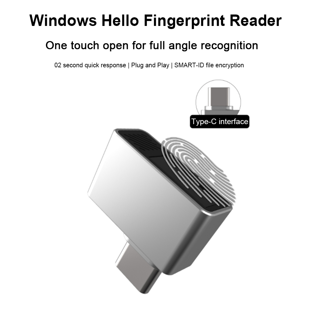 Type-C Biometric Scanner Passw - đánh giá và giá Fingerprint Reader Usb
