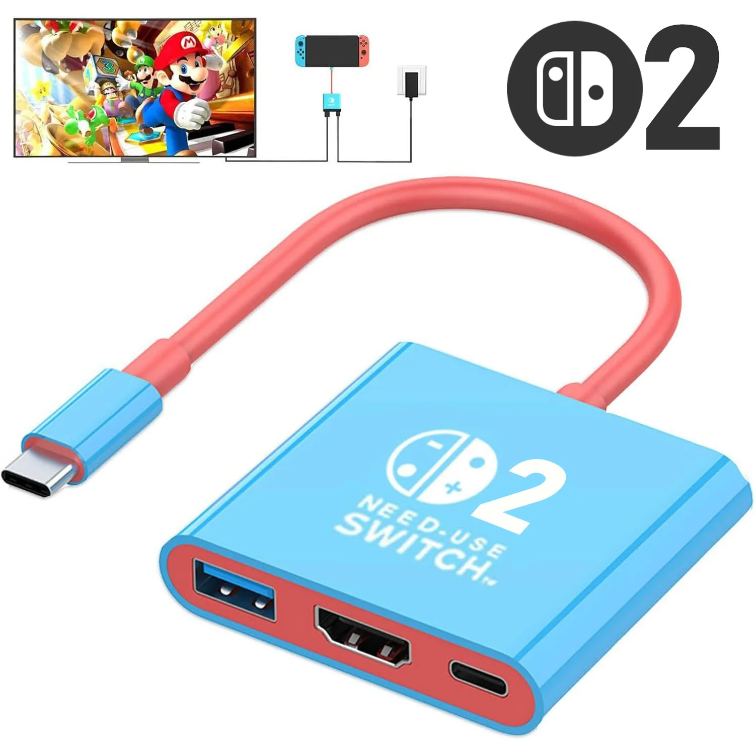 Switch 2 Dock HDMI 4K USB 3.0  - đánh giá và giá Laptop Accessories Hub
