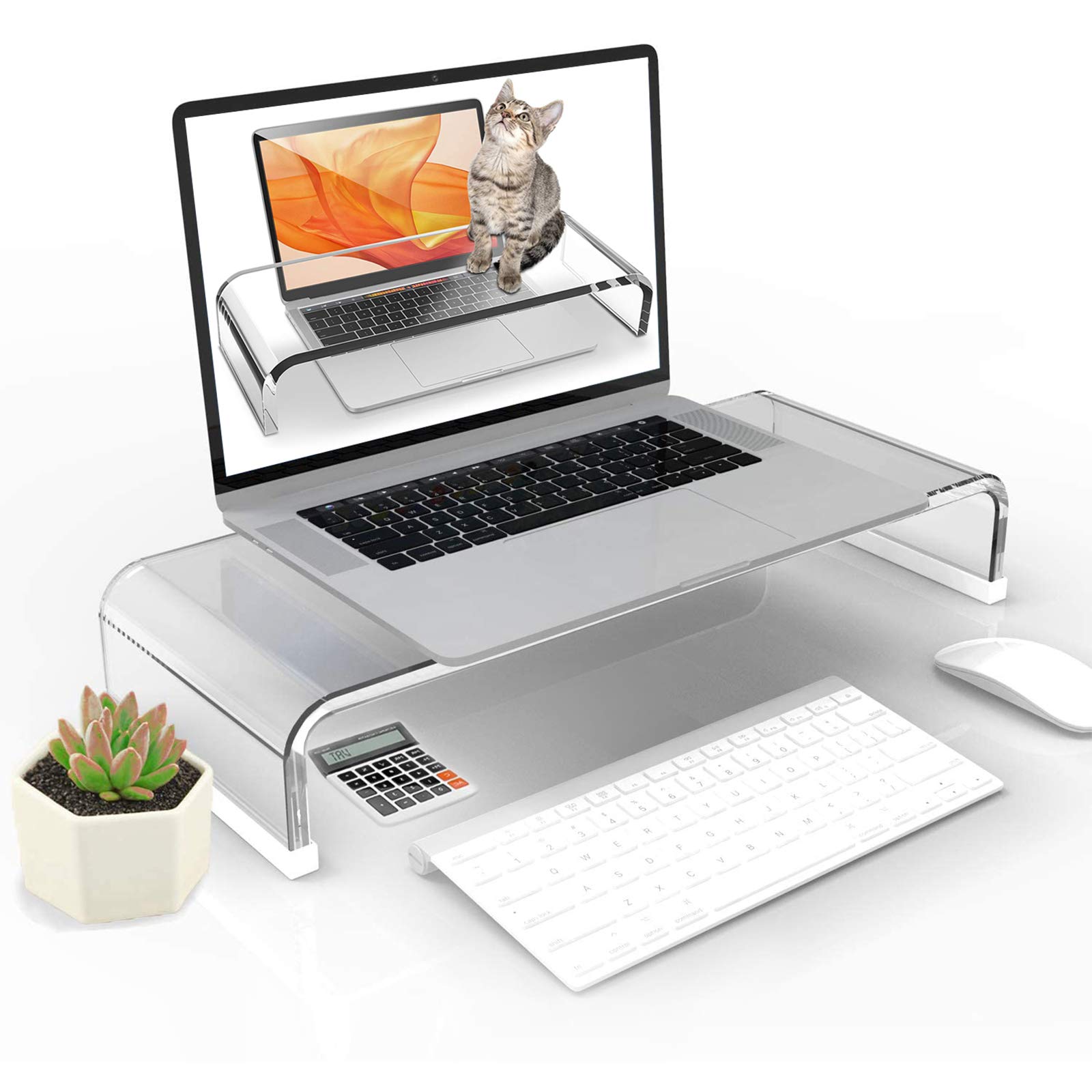 Clear Acrylic Laptop Stand Rob - đánh giá và giá Laptop Accessories For Programmers